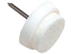 ELIPLAST Talna zaščita iz filca z žeblji za pohištvo 26 mm BELA (8 kosov) blister