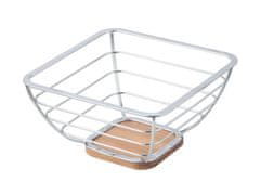 M.A.T Group Skleda za sadje 24x24x12cm Cr+bambus