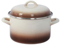 Metalac Lonci + pokrovi premer 22cm 5l CAPUCCINO