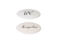 Oznaka WC + KOPALNICA PH WHITE komplet 2 kosa.