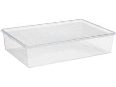 Plast Team Škatla za čevlje 19l, 55x36,5x11,8cm s plastičnim pokrovom, TRA