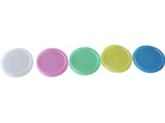 Pokrov OMNIA 6,5 cm plastika, pastelne barve (5 kosov)