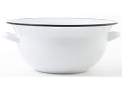 M.A.T Group Rezalnik z ročaji 32cm 6l emajliran BELI