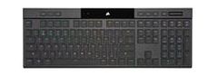Corsair Gaming Keyboard K100 RGB AIR brezžična ultra tanko osvetljena RGB LED, CHERRY ULP Tactile, črna