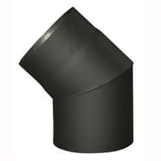 CZ Dimno koleno 160mm/45st.t.1,5mm BLACK