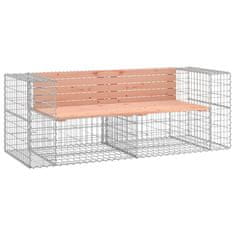 Greatstore Vrtna gabionska klop 184x71x65,5 cm trden les douglas