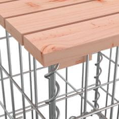 Vidaxl Vrtna gabionska klop 100x102x72 cm trden les douglas