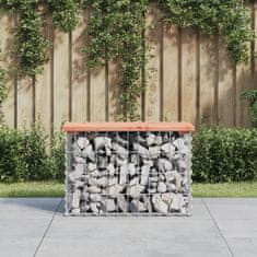 Vidaxl Vrtna klop gabion 63x31,5x42 cm trden les douglas