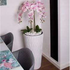 botle Roza umetna orhideja kaskadni šopek v velikem belem loncu domača pisarniška dekoracija pribl. 130 cm visoka
