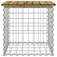 Vidaxl Vrtna klop gabion 43x44x42 cm impregnirana borovina