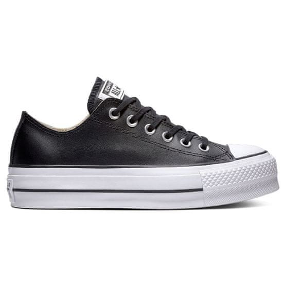 Converse Superge črna Chuck Taylor All Star Lift Clean Leather Low Top