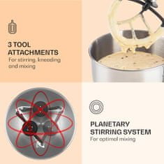 Klarstein kuhinjski robot | LUCIA ARGENTEA 3v1, srebrna