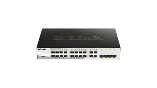 D-Link DGS-1210-16, 16-portno gigabitno pametno stikalo 10/100/1000, vključno s 4 kombiniranimi 1000BaseT/SFP