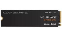 WD SSD Black SN850X 2TB / S200T2X0E / NVMe M.2 PCIe Gen4 / Notranji / M.2 2280