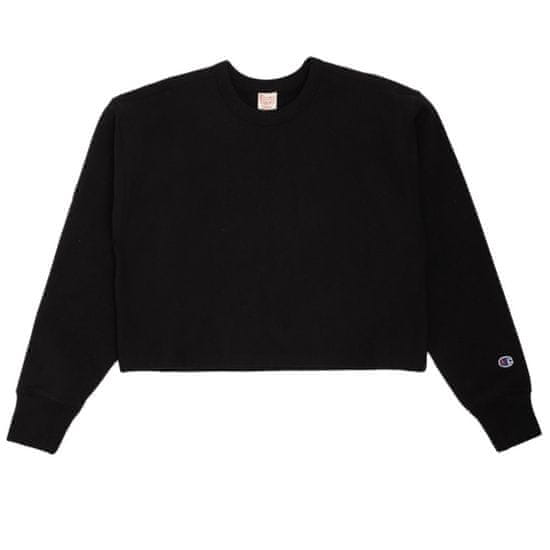 Champion Športni pulover črna Cropped Reverse Weave