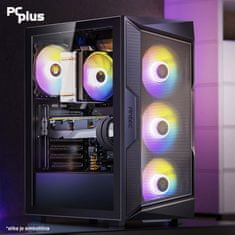 PCplus Gamer namizni računalnik, R7 5700X, 16GB, 1TB, RTX4070, W11H (144993)