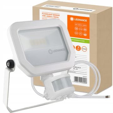 LEDVANCE Reflektor LED svetilka 10W 1200lm 4000K Nevtralno bela IP65 s senzorjem gibanja in somraka