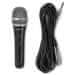 Nedis Žični mikrofon / kardioida/ snemljiv kabel 5 m/ 600 Ohm/ -72 dB/ priključek 6,35 mm/ stikalo/ kovina/ črna/siva