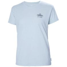 Helly Hansen Majice svetlo modra XL W Skog Recycled Graphic Tee