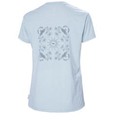 Helly Hansen Majice svetlo modra XL W Skog Recycled Graphic Tee