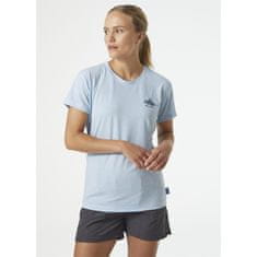 Helly Hansen Majice svetlo modra XL W Skog Recycled Graphic Tee