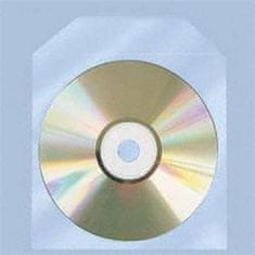 COVER IT Polipropilenski ovitek za CD/DVD, prozoren, s sponko - 100 kosov