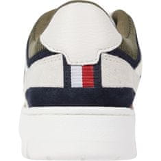 Tommy Hilfiger Čevlji bela 43 EU BASKET BETTER II LEATHER MIX