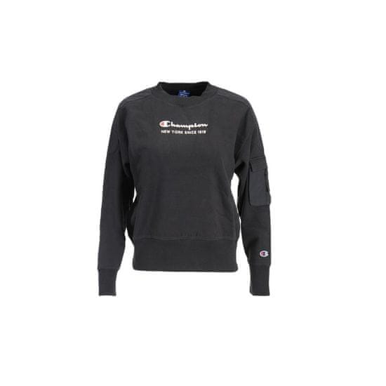 Champion Športni pulover črna Crewneck Sweatshirt