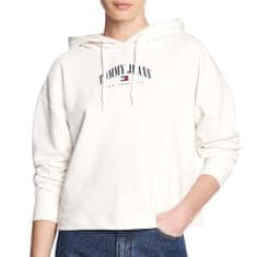 Tommy Hilfiger Športni pulover bela 163 - 167 cm/S Tommy Jeans Hoodie