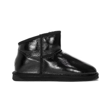 Emu Škornji črna 40 EU Australia Botki Damskie Aarons Glossy Black