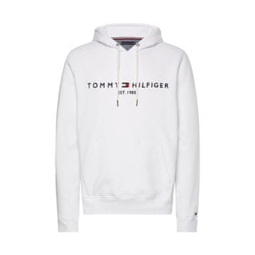 Tommy Hilfiger Športni puloverji bela 194 - 199 cm/3XL TOMMY LOGO HOODY