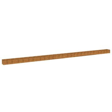 Vidaxl Vrtna visoka greda 1152x50x36 cm corten jeklo