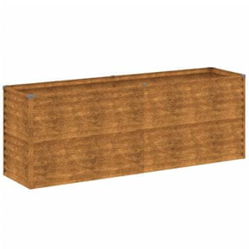 Vidaxl Dvignjena vrtna greda 196x50x69 cm kortensko jeklo