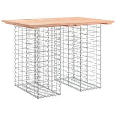 Vidaxl Vrtna gabionska klop 100x70x72 cm trden les douglas