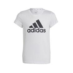 Adidas Majice bela S Big Logo Tee Jr