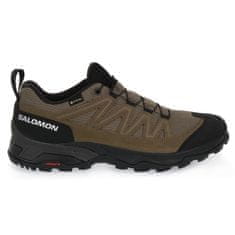 Salomon Čevlji obutev za tek olivna 46 EU X Ward Leather Mid Gtx