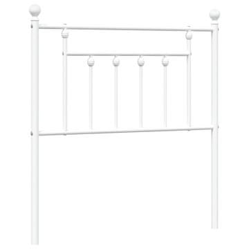 Vidaxl Kovinsko nadomestno vzglavje belo 80 cm