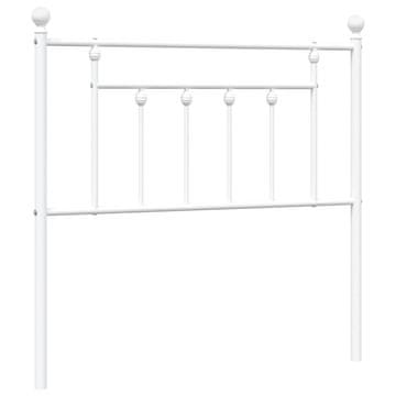 Vidaxl Kovinsko nadomestno vzglavje belo 90 cm
