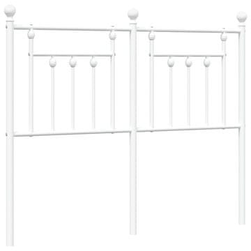 Vidaxl Kovinsko nadomestno vzglavje belo 120 cm