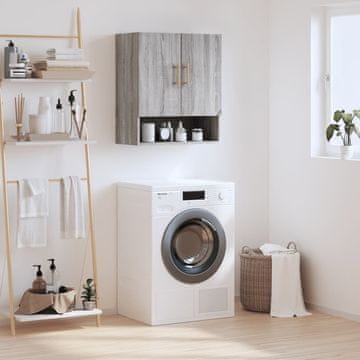 Vidaxl vidaXL Stenska omarica siva sonoma hrast 60x31x70 cm