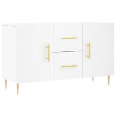 Vidaxl Komoda bela 100x36x60 cm inženirski les