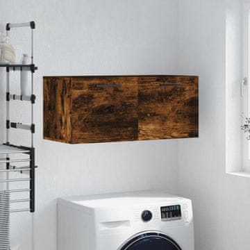 Vidaxl vidaXL Stenska omarica dimljen hrast 80x36,5x35 cm