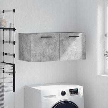 Vidaxl vidaXL Stenska omarica betonsko siva 80x36,5x35 cm