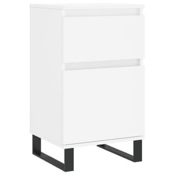 Vidaxl Komoda bela 40x35x70 cm inženirski les