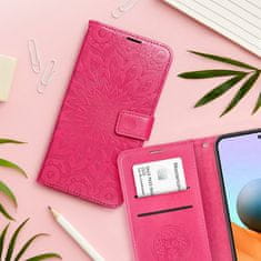 OEM MEZZO Knjižna torba za OPPO RENO 14 / 14F mandala magenta