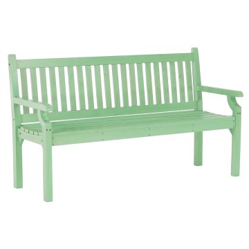 KONDELA Lesena vrtna klop Kolna 150 cm - neo mint