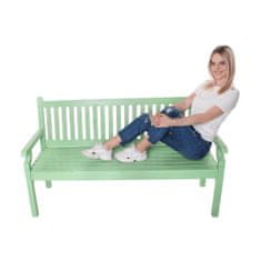 KONDELA Lesena vrtna klop Kolna 150 cm - neo mint