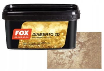 shumee Fox Diamento 3D zlata strukturna barva 0006 1l
