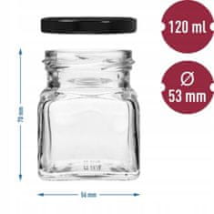 shumee Kozarci za začimbe s pokrovi, 6 kosov, 120 ml