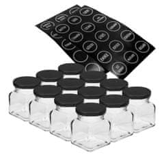 shumee Kozarci za začimbe 120 ml 12 kosov + 30 nalepk